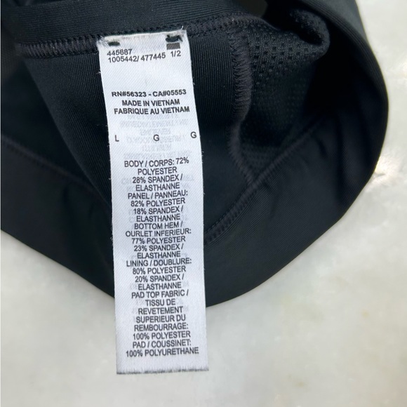 NIKE, Front Zip, Sports Bra, Mesh Back, Adjustable Straps, Size Large - Picture 2 of 5